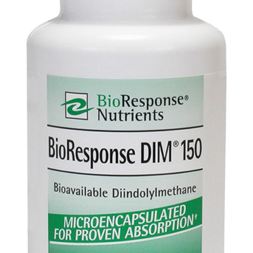 In its pure, crystalline state, Diindolylmethane is inadequately absorbed by the human body. BioResponse’s microencapsulated absorbable Diindolylmethane is the only proprietary, absorption-enhanced formulation for Diindolylmethane. BioResponse DIM® is also known as BR-DIM®. DIM is originally found in all cruciferous vegetables, including broccoli, cabbage, brussels sprouts and cauliflowers. DIM improves estrogen metabolism and helps support healthy estrogen balance. BioResponse DIM® has been used in both women and men.

Mg Per Cap: 150 mg BioResponse DIM®
Caps: 60 per bottle
Active Ingredient: Diindolylmethane
Recommended Dosage: 1-2 Capsules per day.